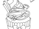 Coloriage De Cupcake Facile Coloriage Cupcake Magique Cupcakes Pinterest