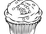 Coloriage De Cupcake Facile Cupcake Coloring Pages