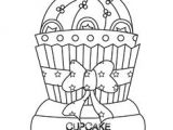 Coloriage De Cupcake Facile Le G¢teau D Anniversaire Et Les Ballons   Colorier