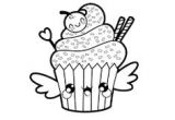 Coloriage De Cupcake Kawaii C³mo Dibujar Un Cupcake Otros