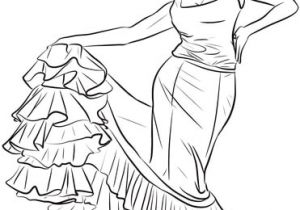 Coloriage De Danseuse Espagnole Coloriage Danseuse Espagnole