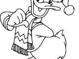 Coloriage De Disney De Noel Coloriage Donald à Noël A Imprimer