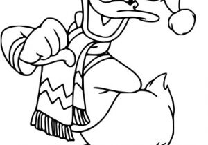 Coloriage De Disney De Noel Coloriage Donald à Noël A Imprimer