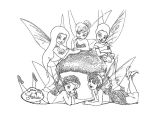 Coloriage De Fee Clochette Et Ses Amis Dessins Gratuits   Colorier Coloriage Fee Clochette   Imprimer