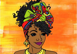 Coloriage De Femme Africaine Dessin De Femme Africaine Colorie Par Marhone Le 01 De