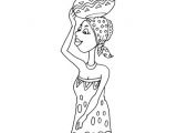 Coloriage De Femme Africaine Dessin Femme Africaine Coloriage Dessins Gratuits Colorier