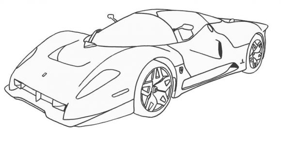 Coloriage De Ferrari 458 Italia A Imprimer Coloriage Ferrari 458 Dessin