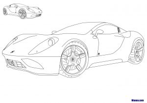 Coloriage De Ferrari A Imprimer Gratuit Coloriage Ferrari Ff   Imprimer Et Colorier