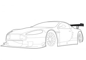 Coloriage De Ferrari A Imprimer Gratuit Dessins Gratuits   Colorier Coloriage Voiture De Course   Imprimer