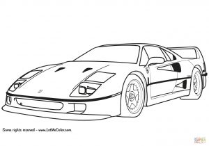 Coloriage De Ferrari En Ligne Coloriage Ferrari F40