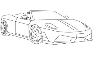 Coloriage De Ferrari En Ligne Coloriages Ferrari Scuderia   Colorier Fr Hellokids