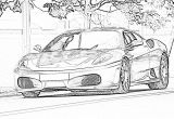 Coloriage De Ferrari F430 A Imprimer Coloriages   Imprimer Ferrari Numéro