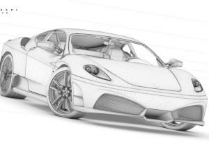 Coloriage De Ferrari F430 A Imprimer Dessins Gratuits   Colorier Coloriage Ferrari   Imprimer