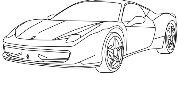 Coloriage De Ferrarie A Imprimer Coloriage Ferrari Gratuit   Imprimer