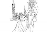 Coloriage De Fille De Mode Coloriage Fille Mode Londres Jecolorie