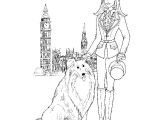 Coloriage De Fille De Mode Coloriage Fille Mode Londres Jecolorie