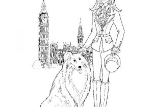 Coloriage De Fille De Mode Coloriage Fille Mode Londres Jecolorie