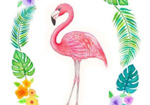 Coloriage De Flamant Rose Flamingo Art Print Tropical Art Decor Nursery Art Pink Flamingo