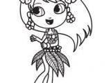 Coloriage De Fleur De Tahiti A Colorier Une Jolie Danseuse Hawaïenne Avec Un Collier Et