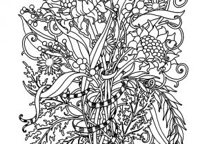 Coloriage De Fleur Pour Adulte Pour Imprimer Ce Coloriage Gratuit Coloriage Adulte Fleurs Bouquet