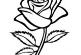 Coloriage De Fleurs De Rose Coloriage Rose Fleur Dessin Gratuit à Imprimer