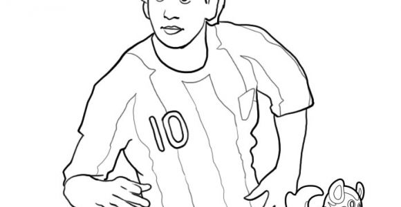Coloriage De Foot Messi 20 Dessins De Coloriage Lionel Messi   Imprimer