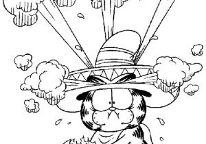 Coloriage De Garfield A Imprimer Dessin De Coloriage Garfield   Imprimer Cp