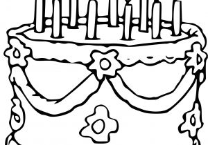 Coloriage De Gateau D Anniversaire à Imprimer Gateau D Anniversaire Coloriage