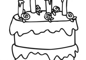 Coloriage De Gateau D Anniversaire En Maternelle Birthday Cake Coloring Pages Preschool En 2020