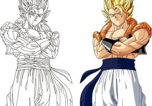 Coloriage De Gogeta A Imprimer Dessins En Couleurs à Imprimer Ve A Numéro