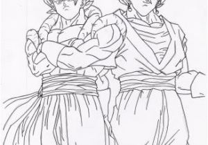 Coloriage De Gogeta A Imprimer Go A Et Ve O En Noir Et Blanc Des1 De Guigui