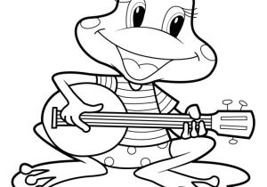 Coloriage De Grenouille à Imprimer Coloriage Grenouille Musicien Dessin Gratuit à Imprimer