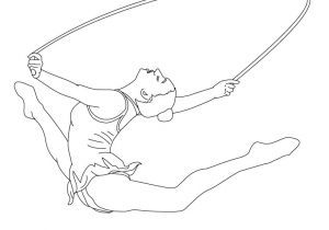Coloriage De Gymnastique Au sol Coloriage Gymnastique Coloriages Coloriage   Imprimer Gratuit