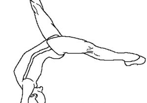 Coloriage De Gymnastique Au sol Coloriage Gymnastique Les Beaux Dessins De Sport   Imprimer Et