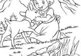 Coloriage De Heidi Gratuit Coloriage Biche Et Faon Chevreuils Coloriages   Imprimer Gratuits