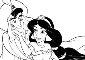 Coloriage De Jasmine Et Aladin Coloriage Princesse Jasmine Et Aladdin