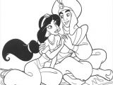 Coloriage De Jasmine Et Aladin Princess Jasmine with Aladdin Coloring Page