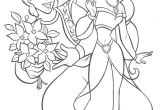 Coloriage De Jasmine Gratuit Coloriage Aladdin Fleurs Pour Jasmine Dessin Gratuit à