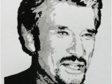 Coloriage De Johnny Hallyday Johnny Hallyday Manvale Dessins Portraits   Partir De Photos