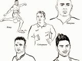 Coloriage De Joueur De Foot Dessin à Colorier Football