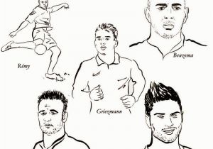 Coloriage De Joueur De Foot Dessin à Colorier Football