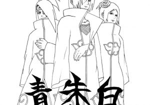 Coloriage De L Akatsuki Coloriage A Imprimer Naruto Shippuden Les Akatsuki Gratuit