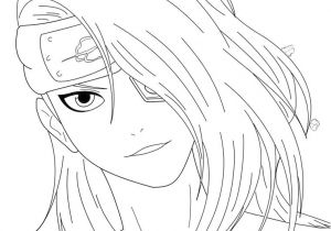 Coloriage De L Akatsuki Deidara Smiling