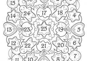 Coloriage De L Avant Coloriage Dessin Mandala Calendrier De L Avent à
