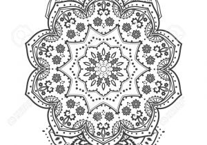 Coloriage De L Inde ornement Carte D Invitation Avec Mandala élément De Cercle Géométrique Faite Dans Le Vecteur Mandala Pour Les Cartes Décoration De Vacances Fond Et