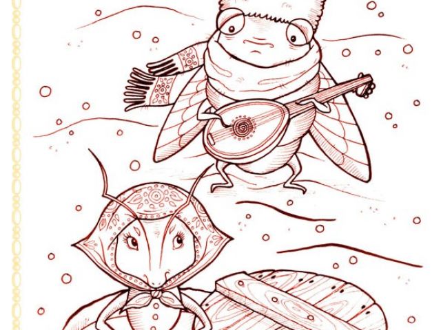 Coloriage De La Cigale Et La Fourmi Cigale Fourmi … | danieguto.net