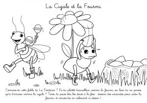 Coloriage De La Cigale Et La Fourmi Image Fleur Muguet A Colorier Pour Enfants A Imprimer Gratuitement