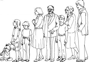 Coloriage De La Famille Famille 34 Personnages – Coloriages à Imprimer
