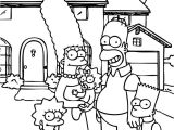 Coloriage De La Famille Simpson En Famille Coloring Pages Printable