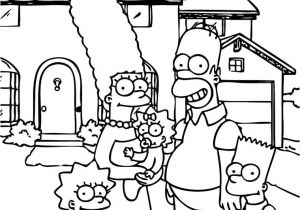 Coloriage De La Famille Simpson En Famille Coloring Pages Printable